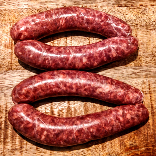 Wildbratwurst aus Reh- und Rotwild 30,- EUR/kg